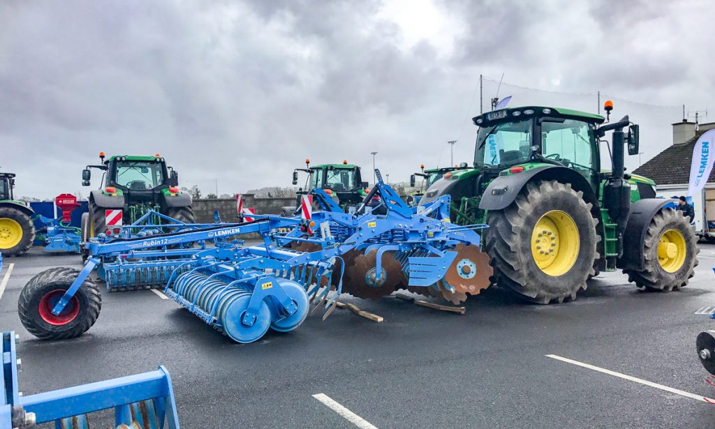 A Lemken Rubin 12 cultivator formed part of the display
