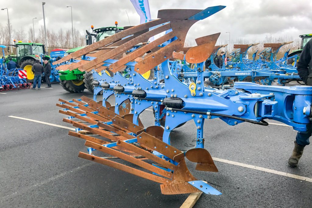 A Lemken Juwel 8 TCP ISOBUS plough at the event
