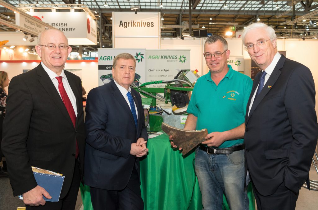 James Geoghegan (third from left) with a delegation at November’s Agritechnica machinery exhibition in Germany