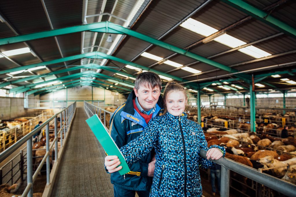 John Fitzgerald and daughter Julie pictured at Ennis Mart. Image source: Brian Arthur