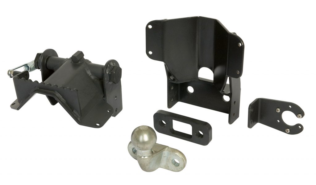 There are fixed (right), slot-in and fold-down (left) guide-plates; the fold-down version gives more clearance for a low pick-up tailgate (and provides a ‘grippy’ step)