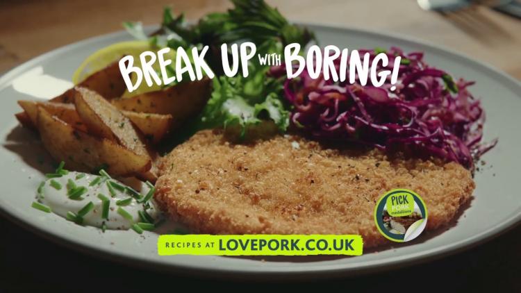 One of AHDB’s pork adverts