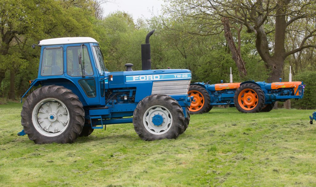 No shortage of muscle: The Doe Triple-D (right) pictured with a much newer Ford TW-25 (from the same collection)