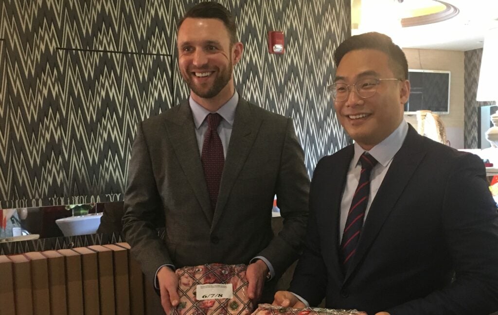 L-R: Mark Goodman, managing director of ABP International; and Frank Fang, manager, ABP China