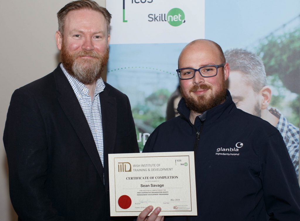 L-R: Jason O’Neill, category management, Glanbia, and Sean Savage, Glanbia. Image source: Alf Harvey