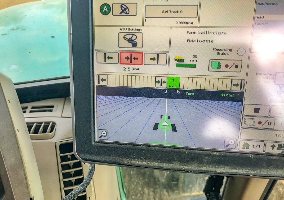 The AutoTrac system that kevin installed on his John Deere tractor