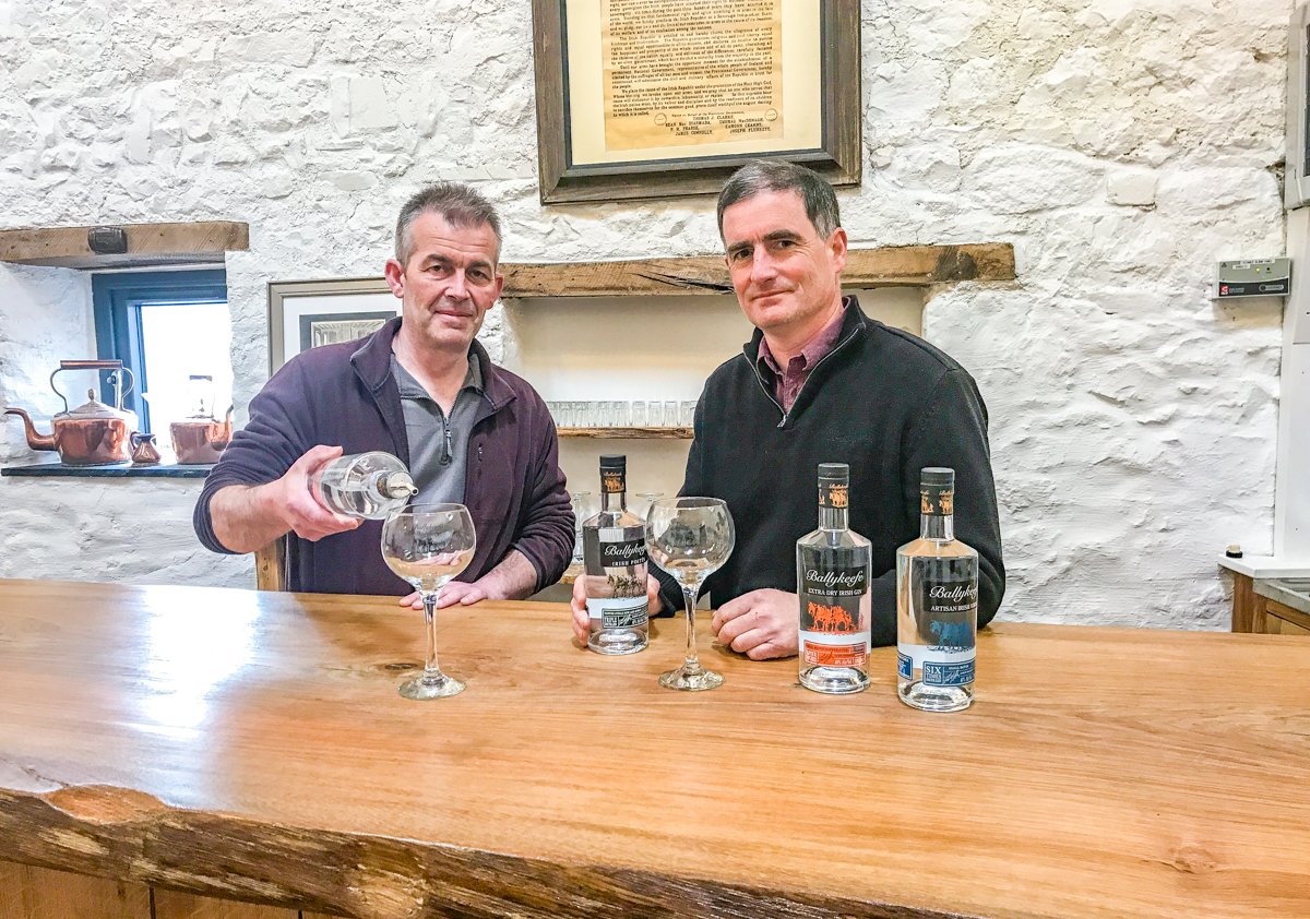 Jamie and Morgan Ging at Ballykeefe Distillery