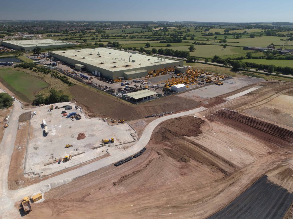 The site of the new £50 million JCB Cab Systems factory
