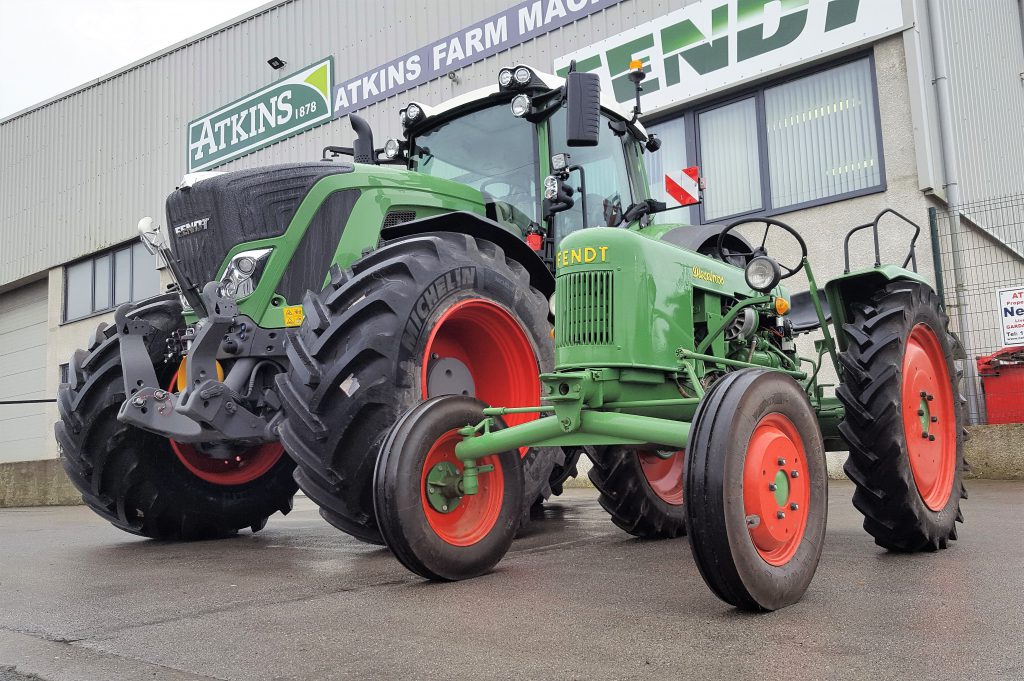 New and old on display recently at a Fendt dealership in the midlands
