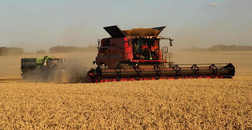 A Case IH Axial-Flow 8250 being put through its paces in Dresden