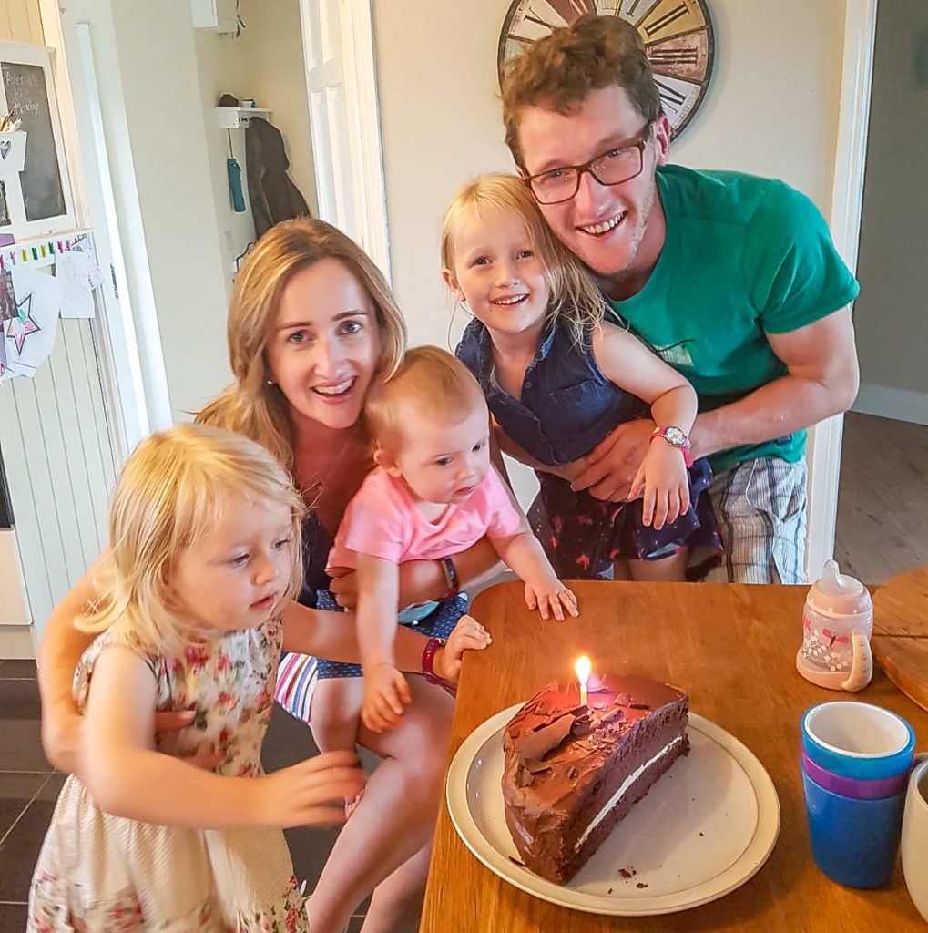 Thomas with his family