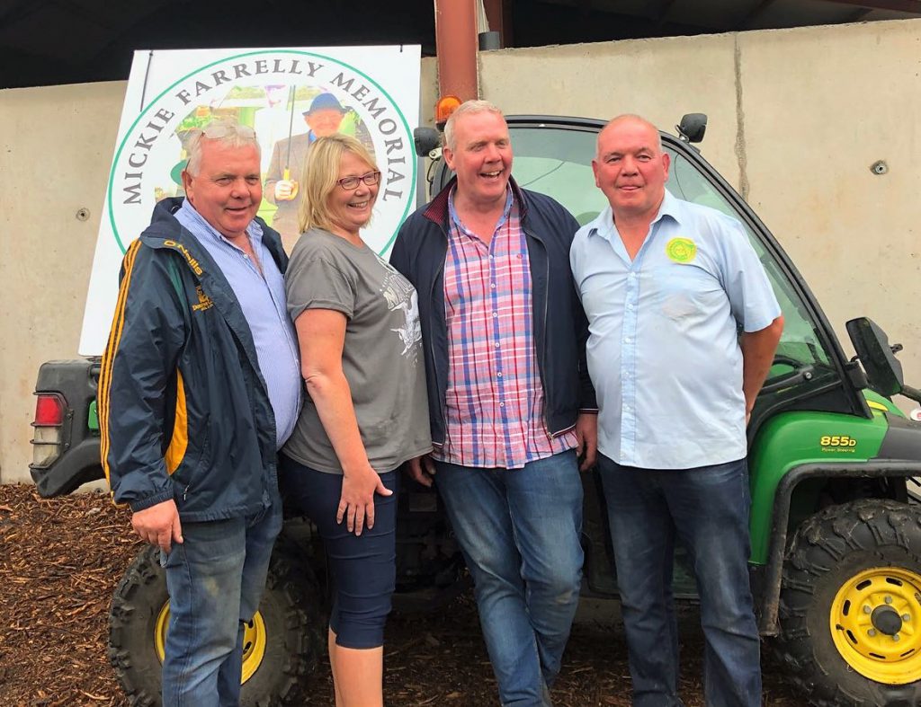 L-R: Patrick, Brigid, Michael and Peter Farrelly pictured at yesterday’s contractor-themed event