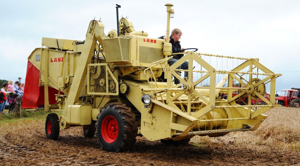 A vintage combine harvester pictured at a previous ‘Autumn Harvest’ event