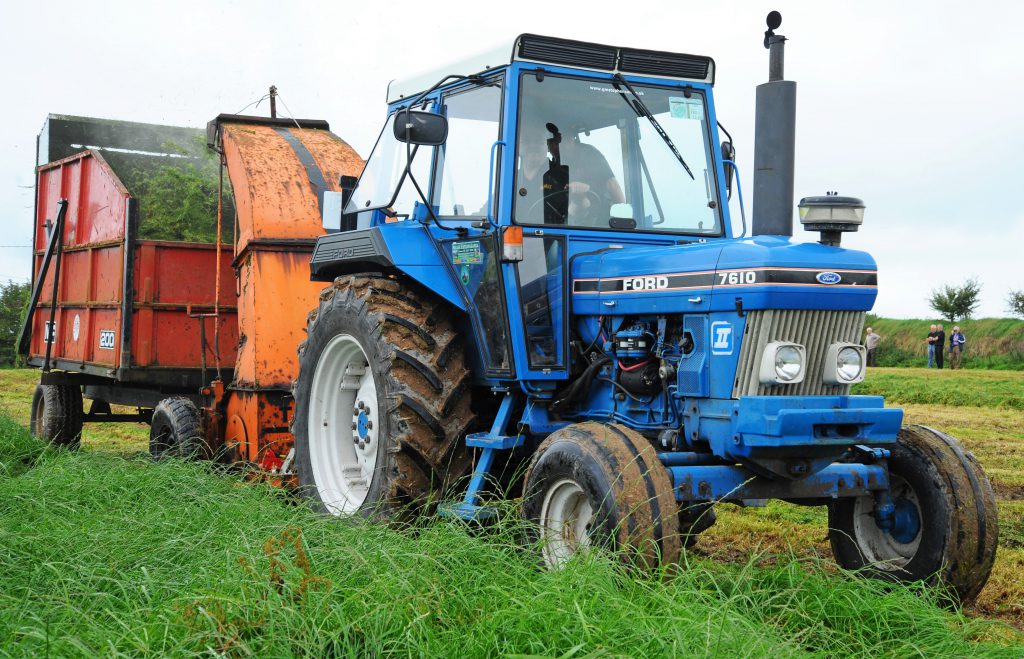 A Ford 7610 (AP cab; 2WD) getting stuck in at a previous ‘Autumn Harvest’ event