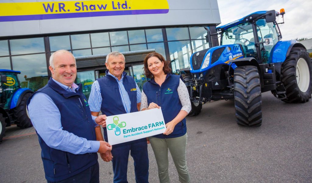 L-R: Brian Rohan; Billy Shaw of WR Shaw; and Norma Rohan