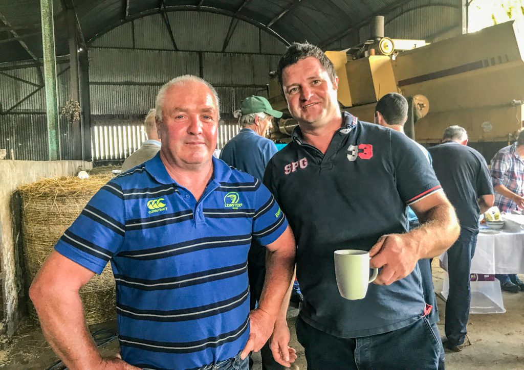 Donald Treacy with his cousin James Treacy at the farm walk