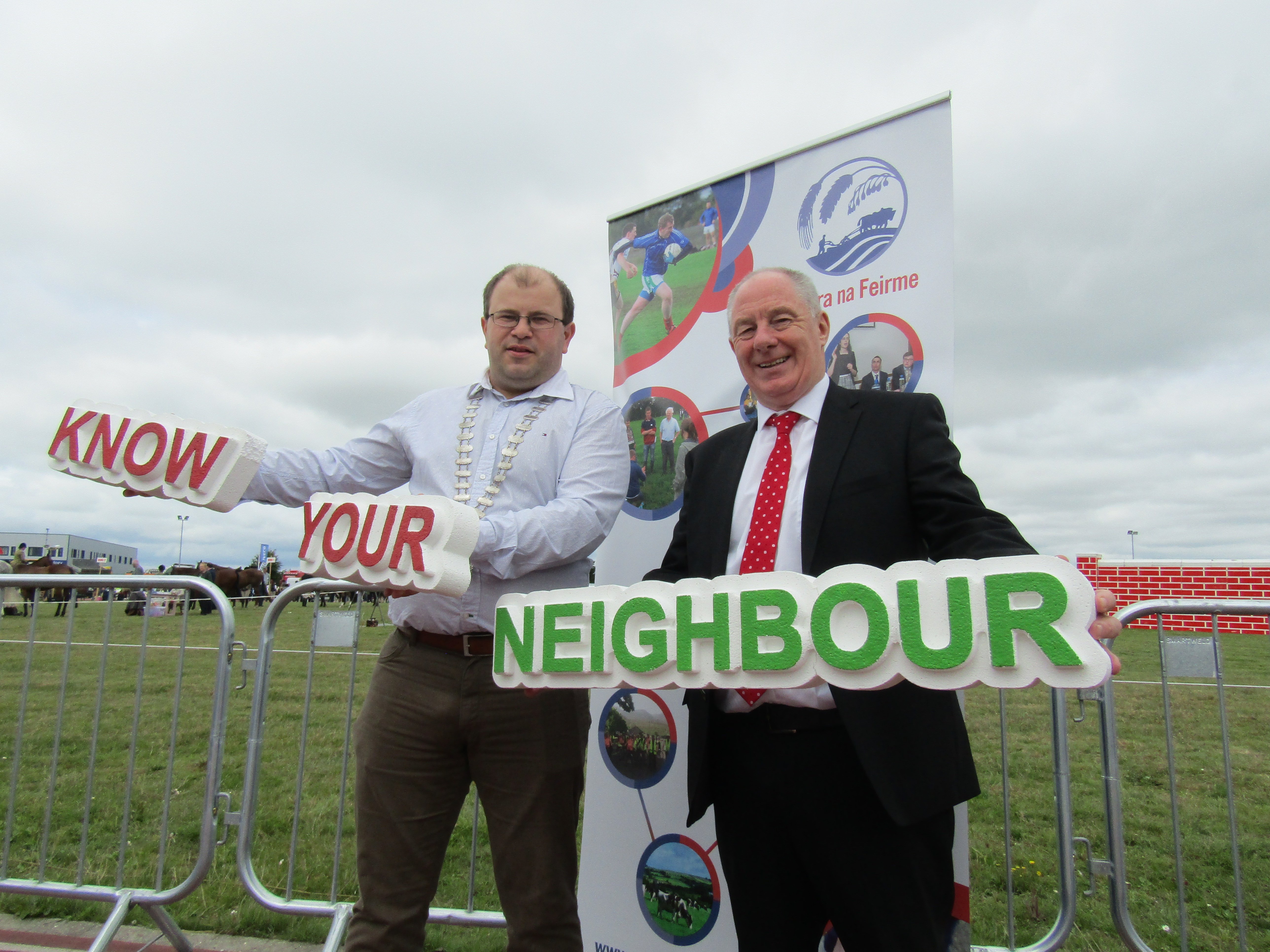 L-R: Macra na Feirme president James Healy; and Minister for Rural and Community Development Michael Ring
