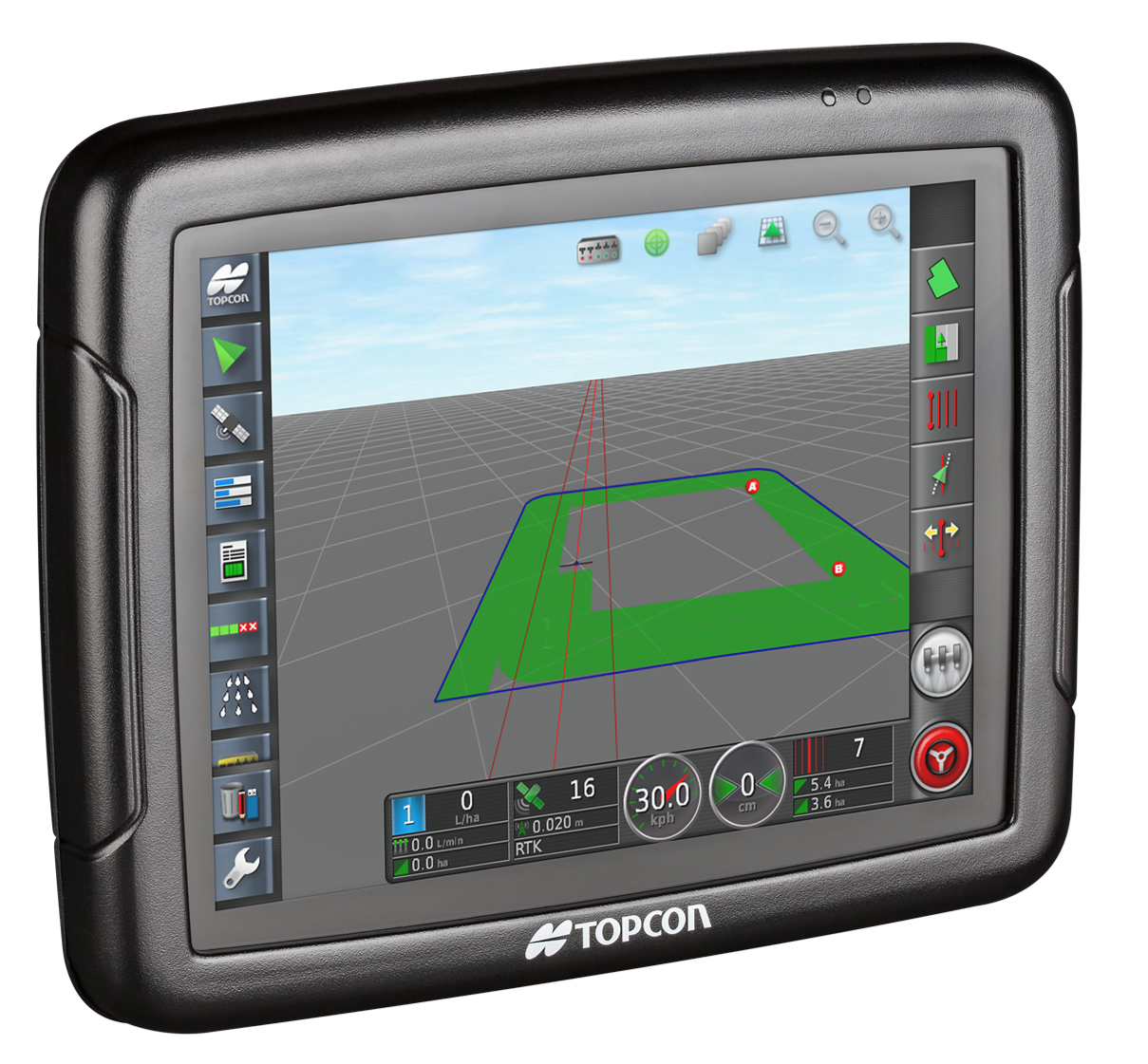 A Topcon X25 console