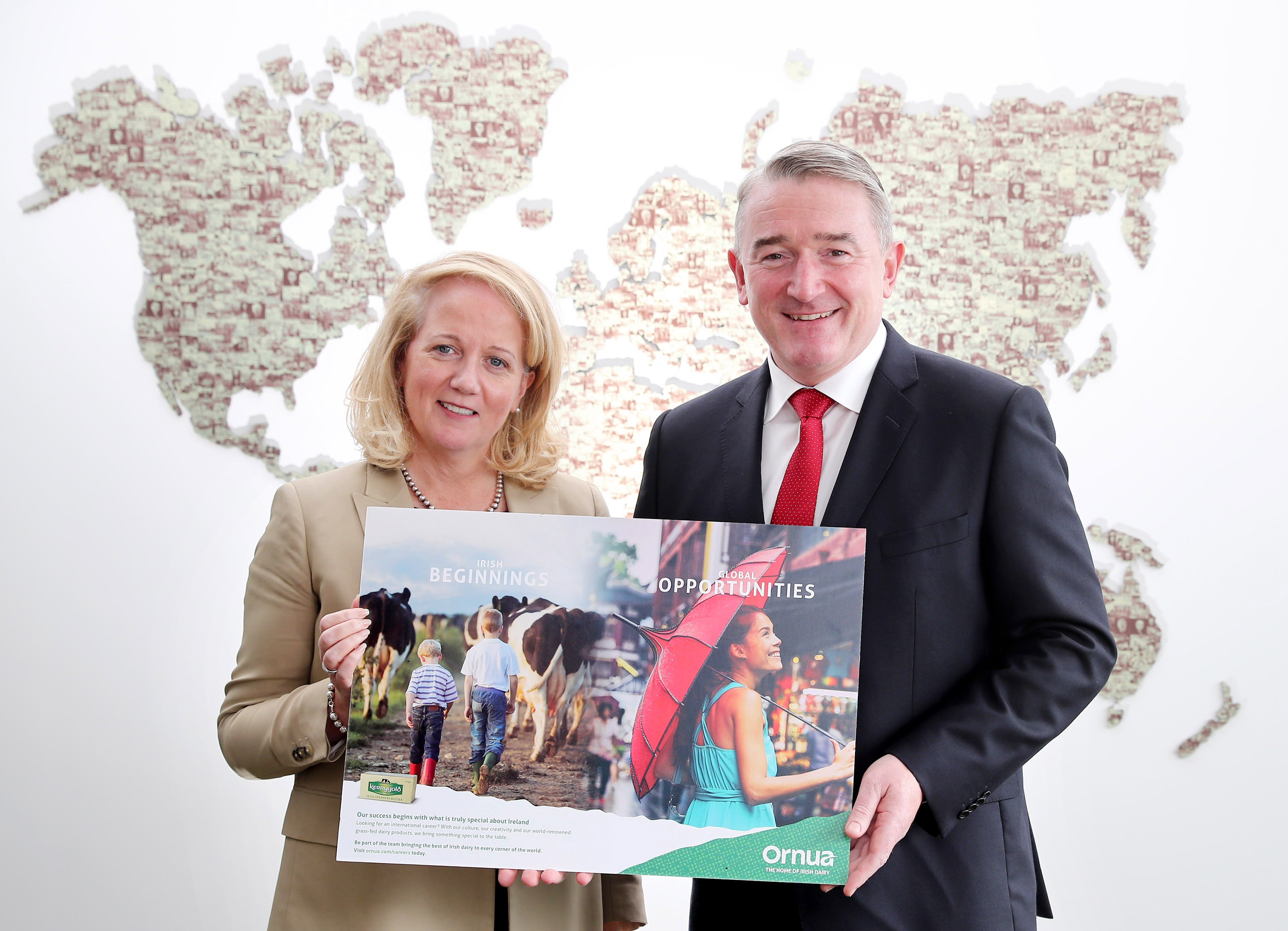 L-R: Majella Darcy, group HR director, Ornua; and John Jordan, CEO, Ornua