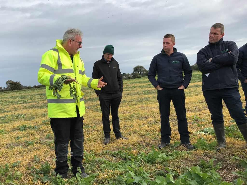 John Geraghty speaking at the Drummonds’ Soil Cultivation Day