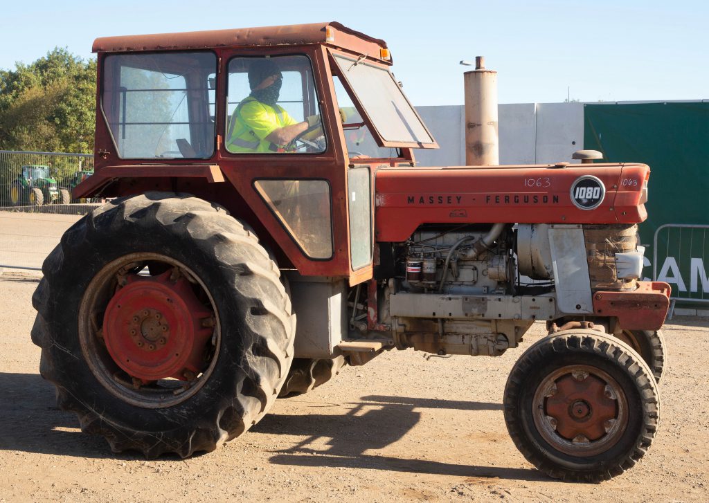 This MF 1080 (hours unknown) sold for £2,100