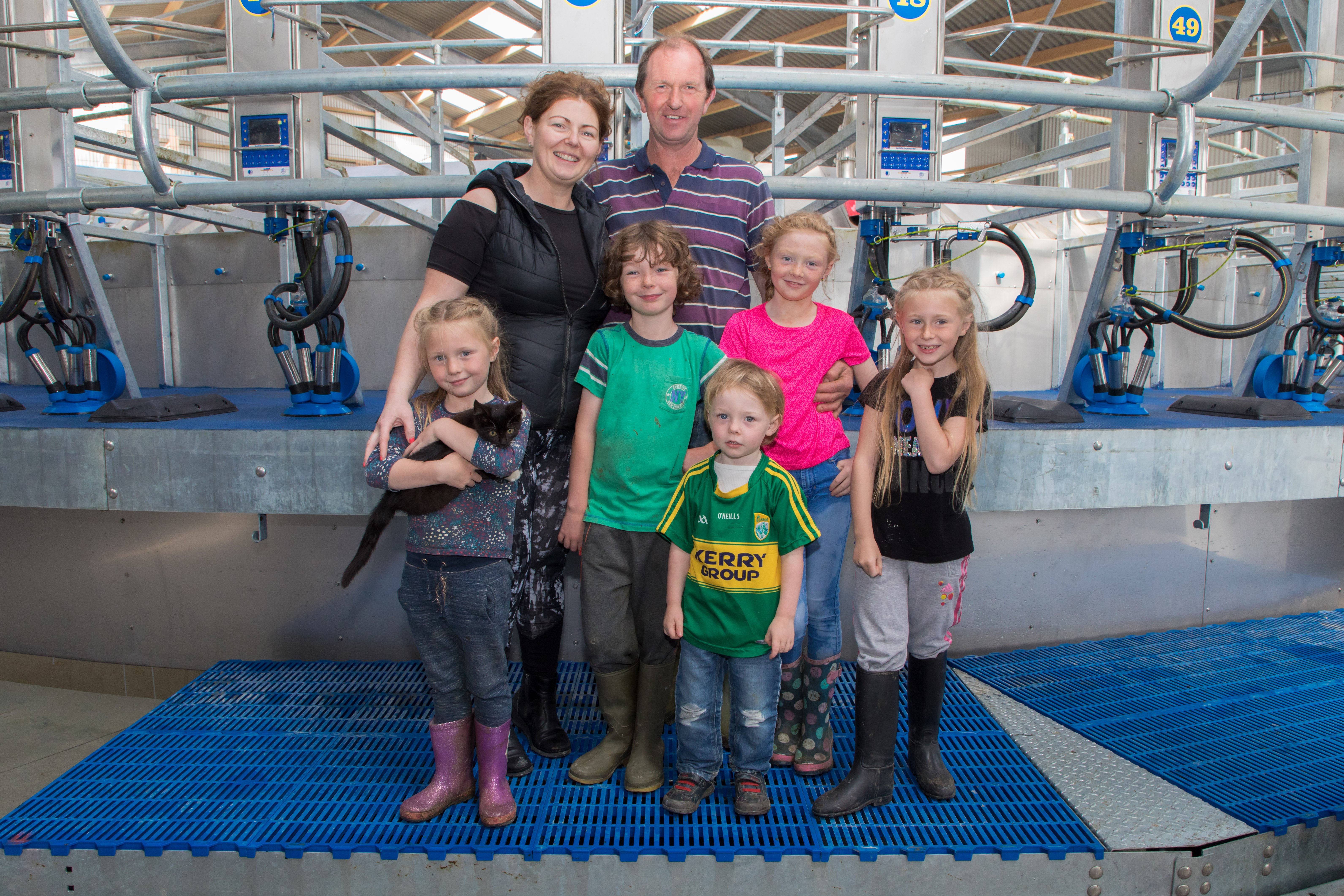 The Costello family pictured on-farm in Co. Kerry