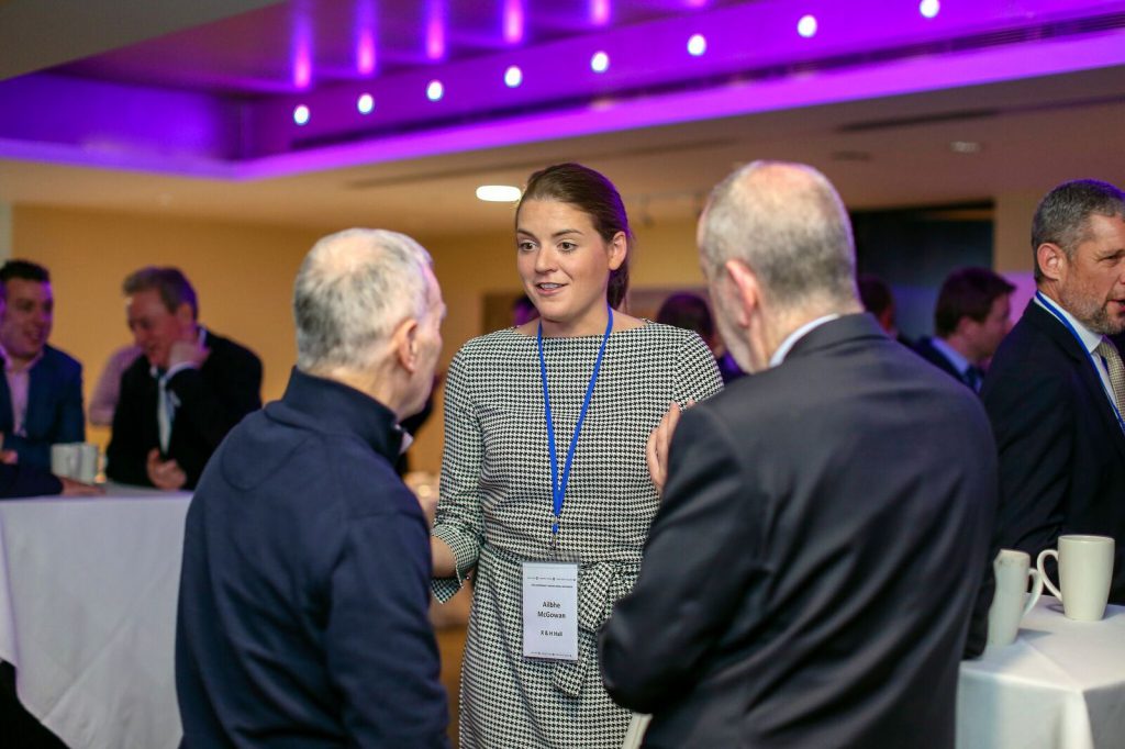 L-R: John Finucane, Paul &amp; Vincent; Ailbhe McGowan, R&amp;H Hall; and Ciarán Nally, Kiernan Milling. Image source: SJ Photography