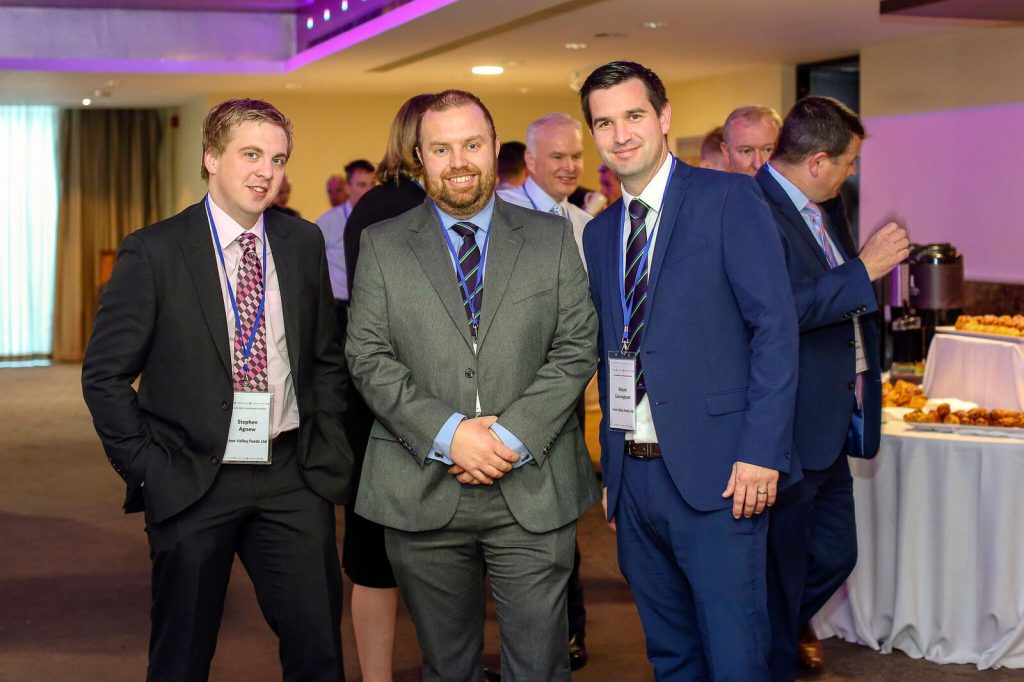 L-R: Stephen Agnew, Fane Valley Feeds; Alan Thompson, Fane Valley Feeds; and Wayne Cunningham, Fane Valley Feeds. Image source: SJ Photography