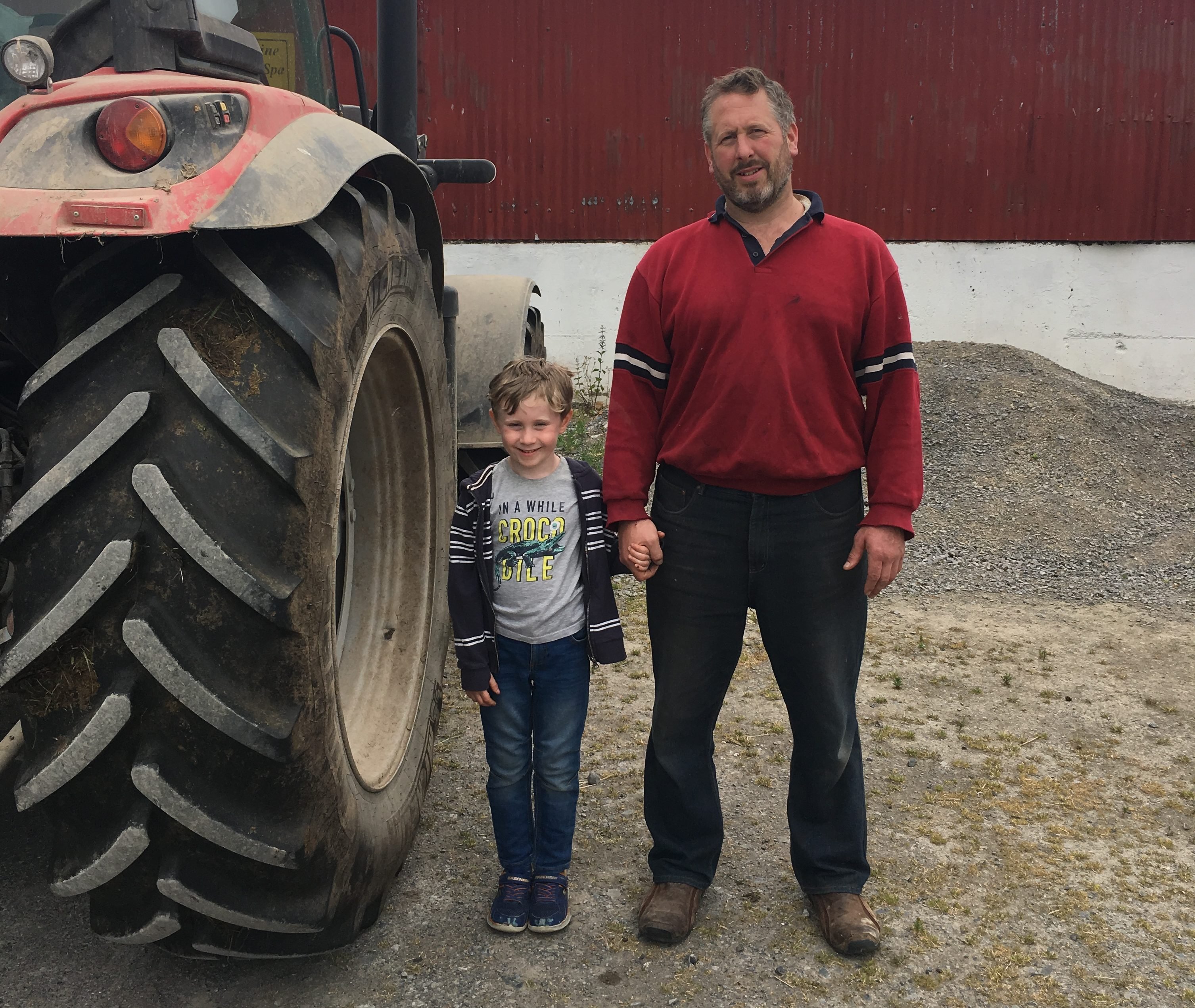 Alma’s husband, Mark Delany and their six-year-old son Eamon