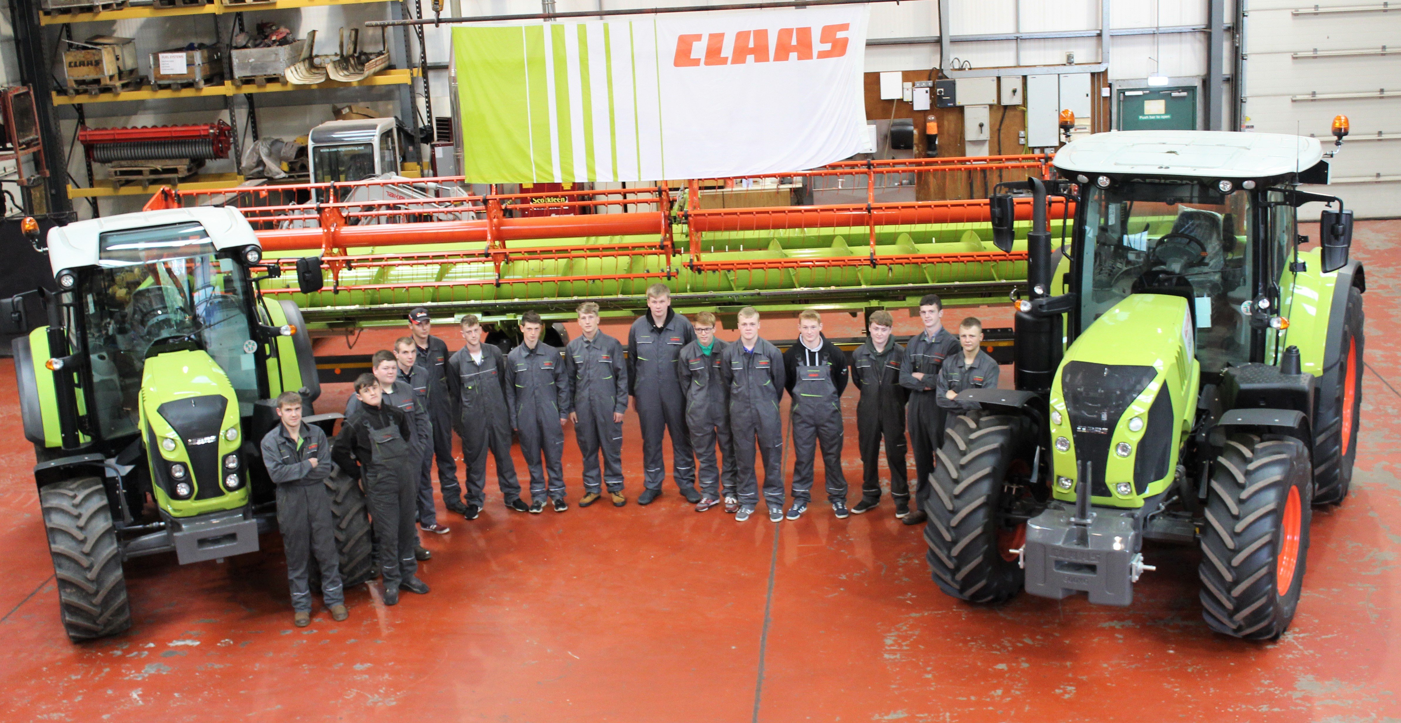 Some of the newly-enrolled apprentices at SRUC Barony (Scotland)