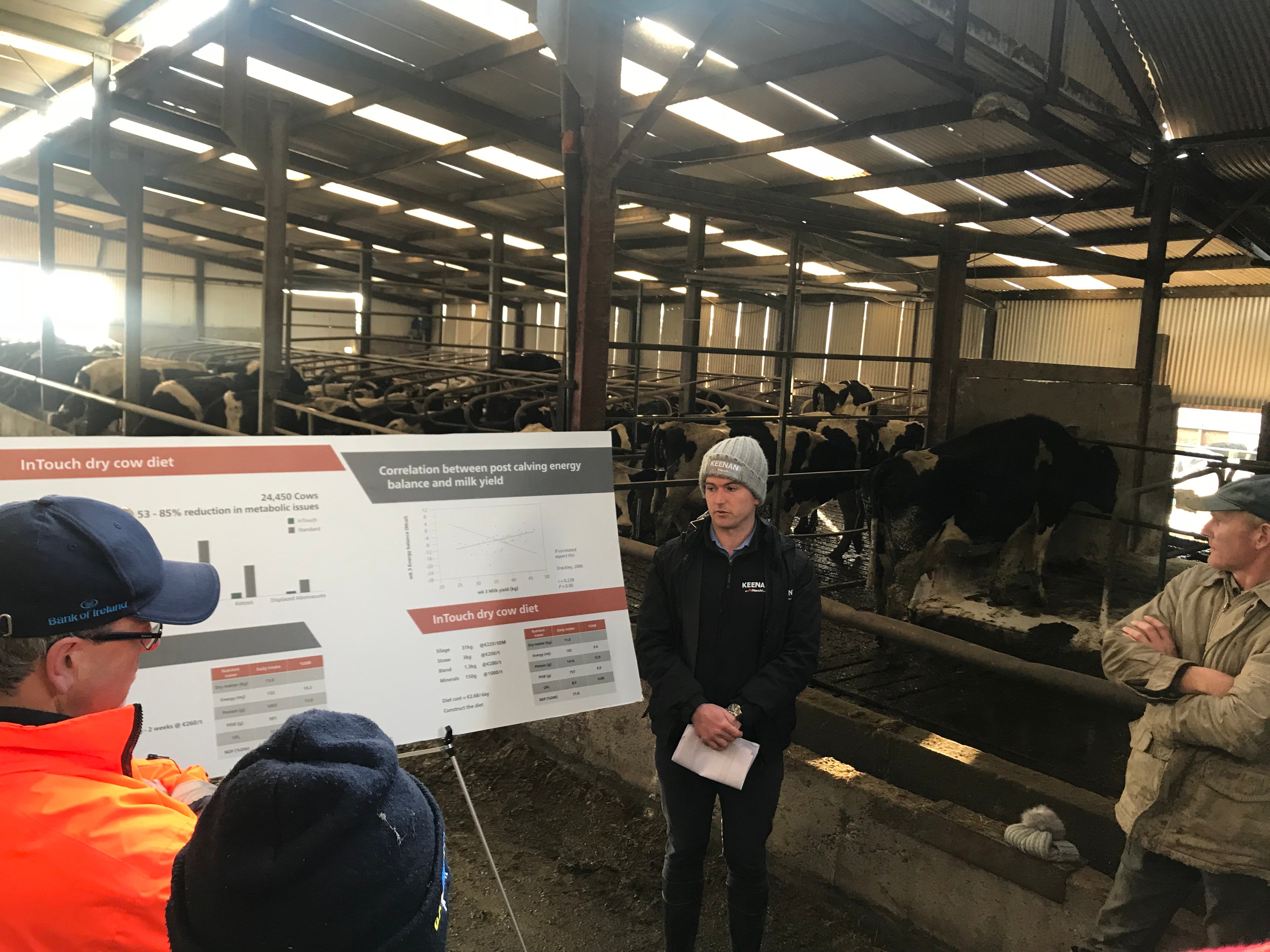 Mark Moloney addressing farmers on the day