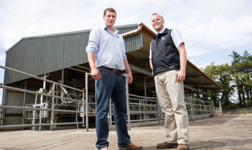 Pictured at the launch of the IGA Dairy Conference, L-R: Current IGA president Ciaran Lynch and former IGA president Jan Jensma. Image source: IGA