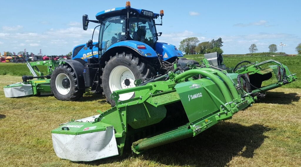 A SaMASZ triple-mower outfit pictured at last year’s Grass &amp; Muck event at Gurteen College