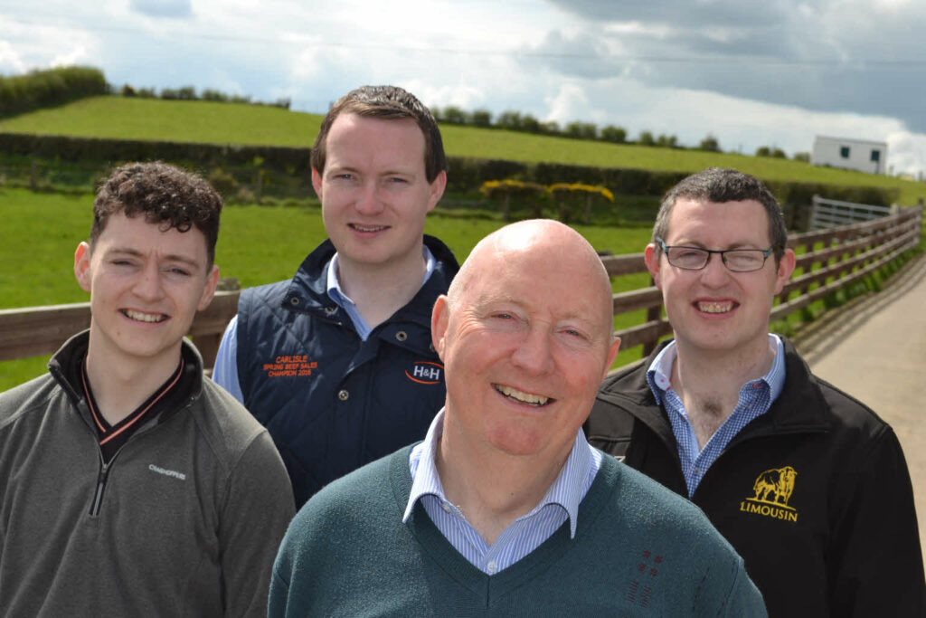 Henry Savage and his sons at the Balmoral Show