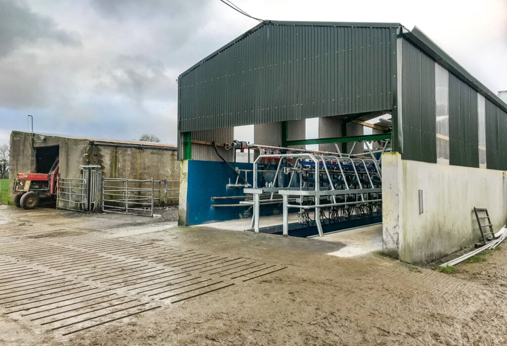 New milking parlour on Declan’s farm