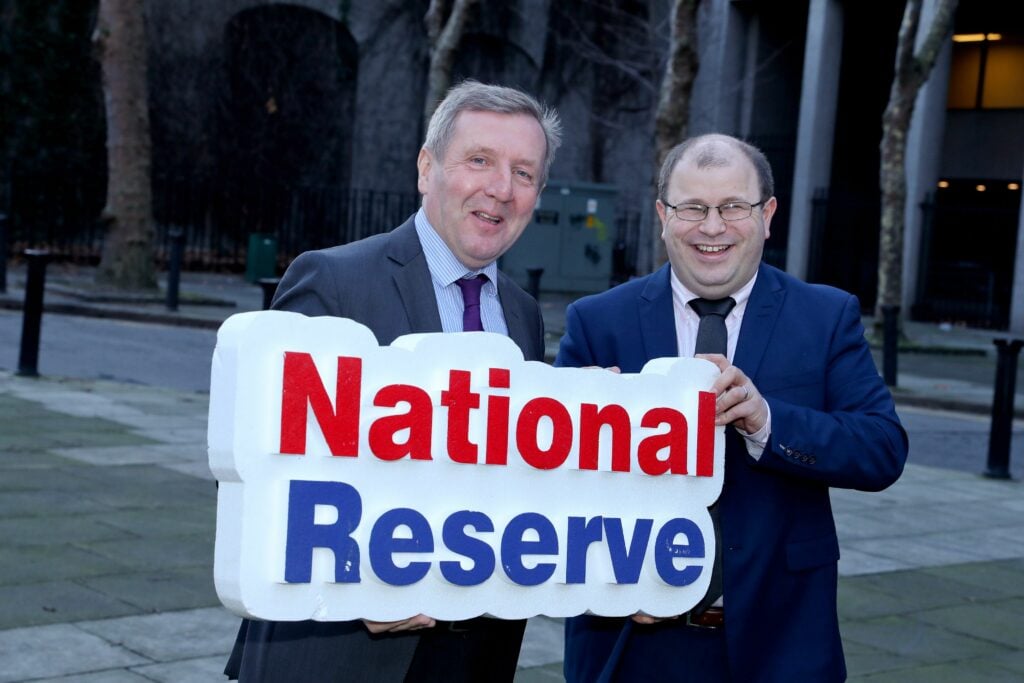 L-R: Minister for Agriculture, Food and the Marine, Michael Creed; and national president of Macra na Feirme, James Healy