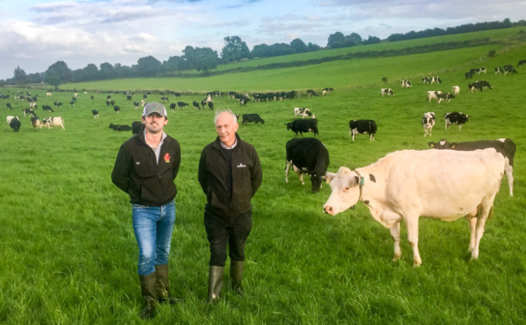 Ed and his father, James, picture on the TAD farm in 2017