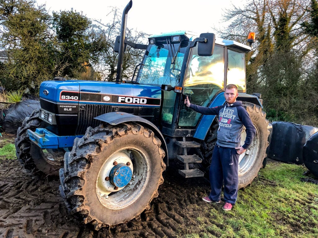 Eoghan Keegan on the home farm