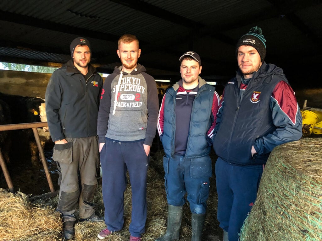 L-R: Aidan McElligott; Eoghan Keegan; Aaron Earley; and David McGivney