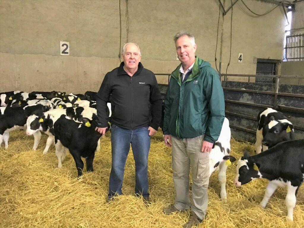 Seamus Scallan of Wicklow Calf Company and Eamon Corley of Beef Plan Movement