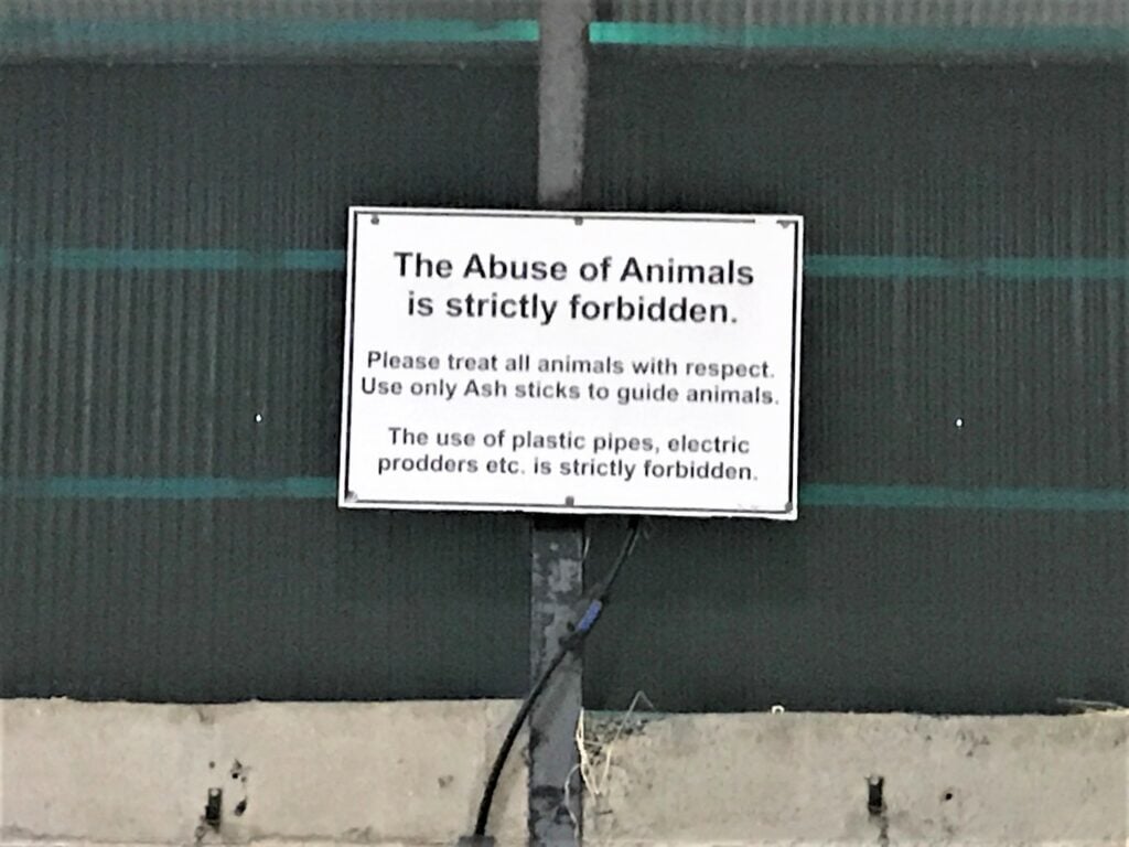 Signs up on site at Wicklow Calf Company