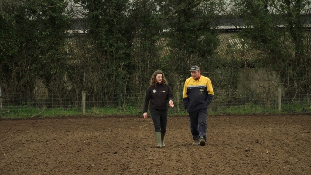 Ground conditions were ideal for sowing