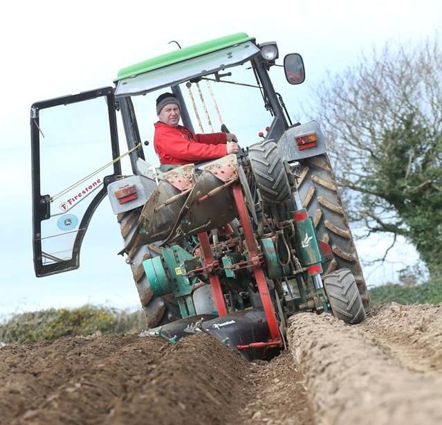 Dan Donnelly practicing ahead of the European Ploughing Championships in Springpark, Ballinaboola, Co. Wexford, this weekend. Image source: NPA