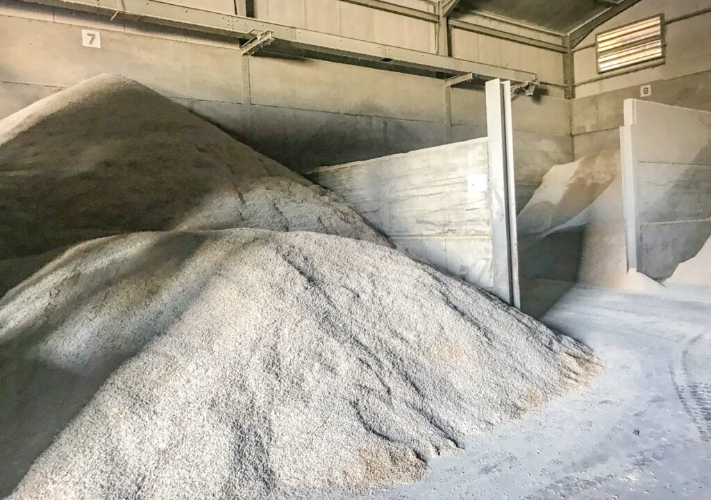 Animal feed products at Loughran's Stores