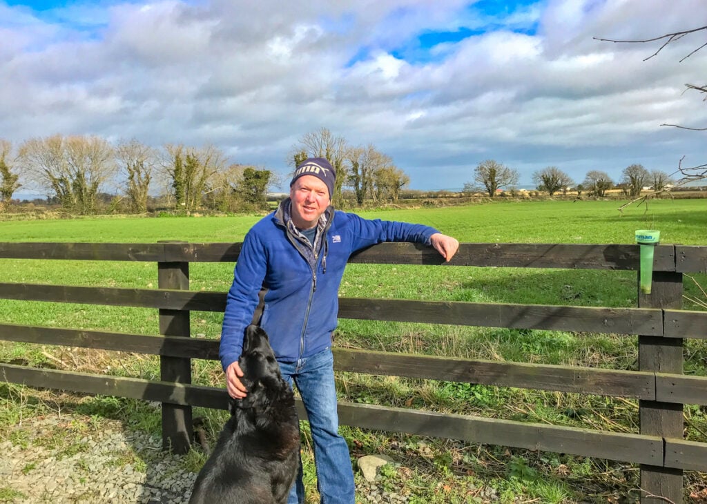 Gerard Tuite on his farm in Clogherhead, Co. Louth