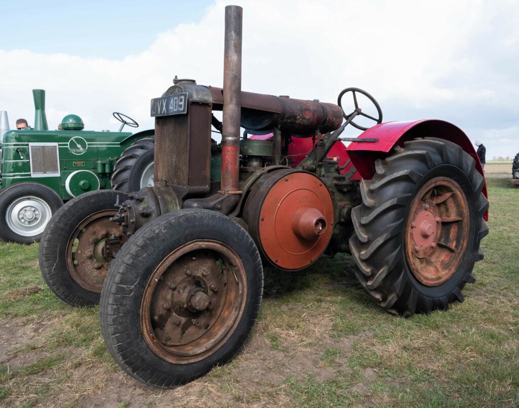 This 1934 Marshall 18/30 (single-cylinder; diesel; 'mechanically good'; partially restored by the Crawford family) sold for £51,000
