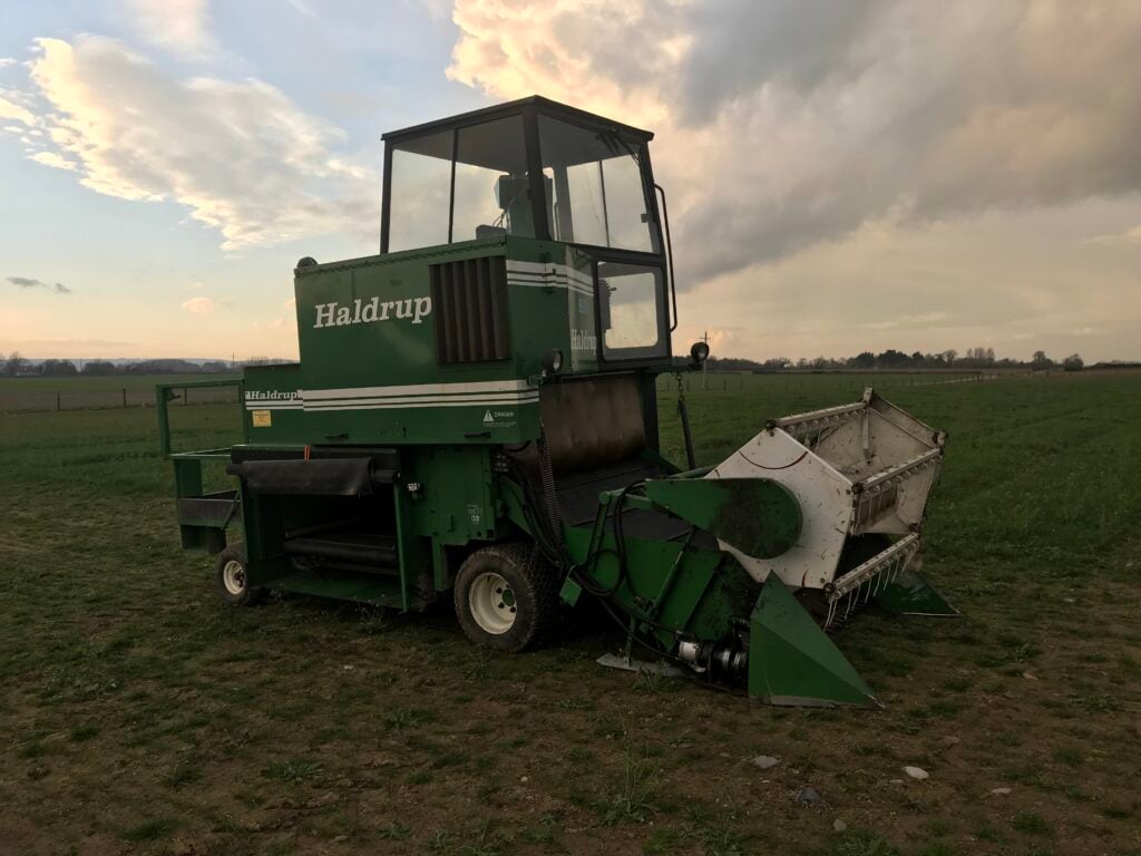 The Haldrup is used to harvest grass from the plots