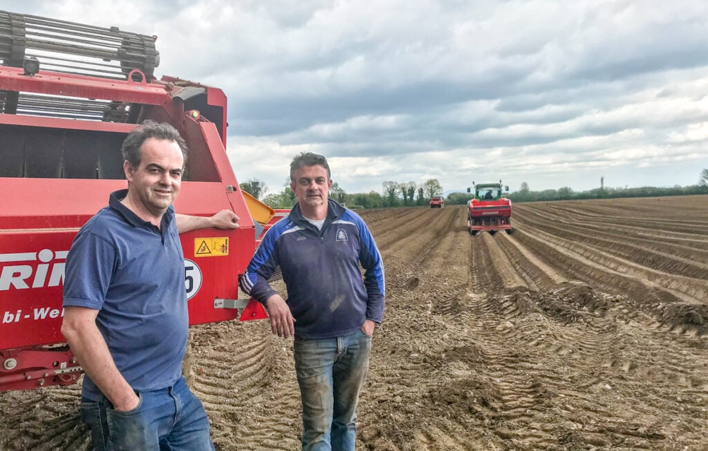 Kevin and John O’Gorman have been busy planting for the past month