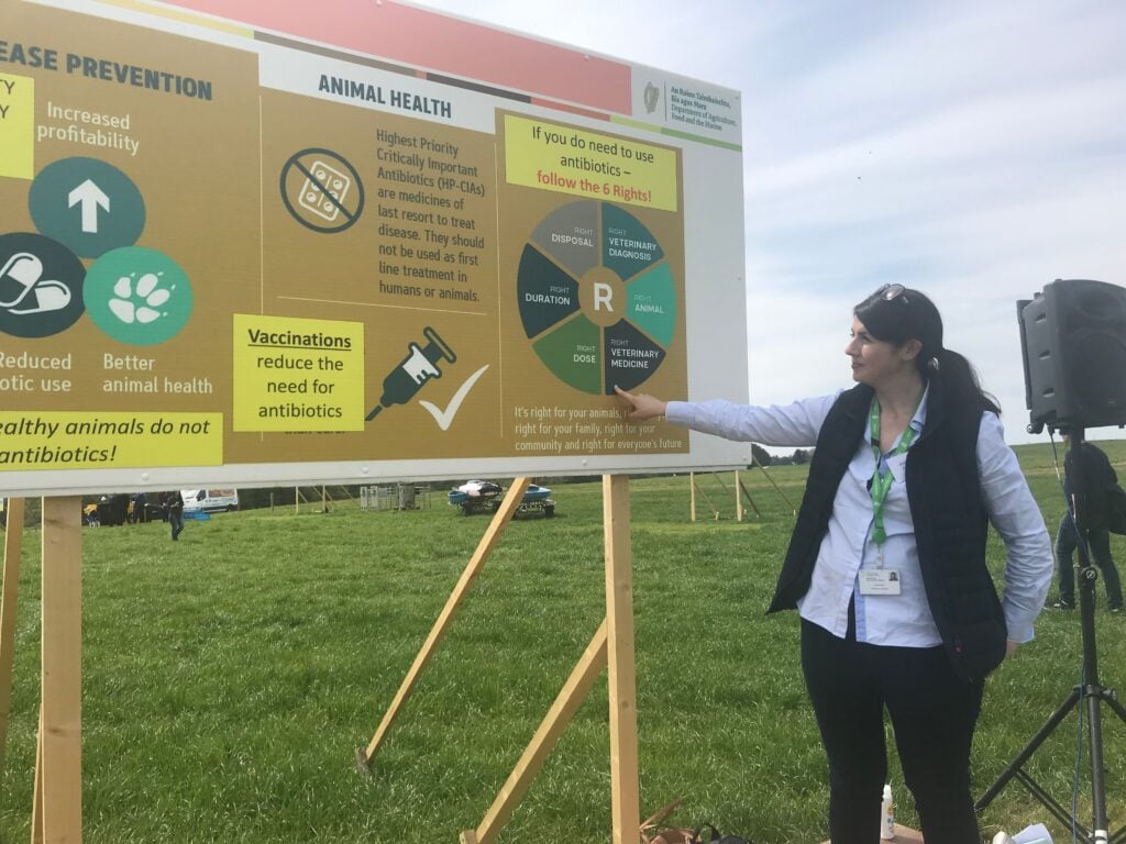 Julie Bolton speaking at the DairyBEEF2019 open day in Johnstown Castle