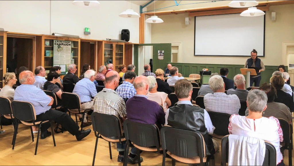 Farmer, motivational speaker and author John Connell speaking at last year’s festival
